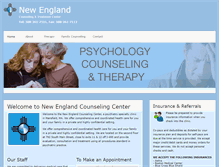 Tablet Screenshot of newenglandpsychiatry.com